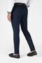 Men's Navy Blue Slim Fit Italian Cut Linen Trousers - 3