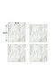 Set of 3 Stone Look |   Glass Stove Back - Glass Cutting Board - Plate - Coaster - 5