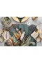 Tropical Leaf Design Fabric American Service Set of 4 35c50cm