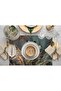 Tropical Leaf Design Fabric American Service Set of 4 35c50cm - 2