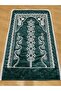 Green Velvet Dowry Bridal Set Prayer Rug - 2