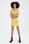 Polo Neck Short Sleeve Mini Dress - 2