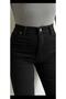 Night Flare Leg Jeans Black Colorfast Extra Lycra High Waist Long Leg (COMPARATOR) - 4