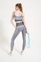Women's Sports Bra Melange Seamless Thick Strap White - Flexible Sports Underwear & U Neck 1710 - 5