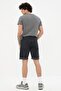 Antrasit Slim Fit Tırmık Destroylu Denim Kot Şort TMNSS21SR0727 - 5