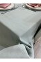 Linen Look Glitterless Bougainvillea Tablecloth Light Mint 13 Pieces - 2