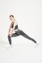 Melange Seamless High Waist Gathering Sports Leggings 1700