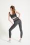 Melange Seamless High Waist Gathering Sports Leggings 1700 - 4