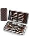 Nail Clipper Tweezers File 12 Piece Manicure Pedicure Set with Bag