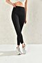 Recovery Extra Flexible High Waist Ribbed Black Leggings - 2