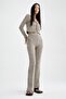 Slim Fit Patterned Wide Leg Trousers - 5