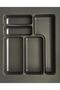 37*49 Anthracite Drawer - 34*40 Spoon Holder with Cut Detail