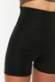 Black Stretchy Yoga Recovery Knitted Sports Shorts/Short Leggings Twoss21Ty0098 - 5
