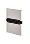 Notebook Voyager L Gray (Phone and Pen Holder with Elastic Stripe - 256 Pages with Gray Dots) - 4