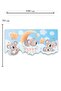 Cute Koalas Kids Baby Room Wall Sticker 100x50 Cm Blue - 3
