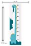 Cute Dinosaur Height Meter Wall Sticker 110x30 cm - 3