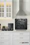 Set of 3 Anthracite Crystal |   Glass Stove Back - Glass Cutting Board - Plate - Coaster - 2