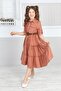 Girl's Pocket Belted Dress - 3