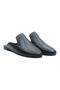 6138 Black Staple Detailed Genuine Leather Women's Slippers - 3