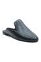 6138 Black Staple Detailed Genuine Leather Women's Slippers - 4
