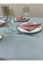 Linen Look Glitterless Bougainvillea Tablecloth Light Mint 13 Pieces - 8