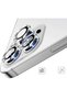 iPhone 11 Pro Max Compatible Camera Protective Lens Eyepiece Set of 3 with Metal Frame Silver Gray-Silver - 3