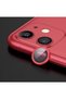 Compatible with iPhone 12 Mini Camera Protective Lens Lens Metal Framed Set of 2 Red - 3