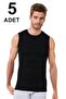 Pack of 5 Men's Crew Neck Sleeveless Undershirt