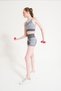 Women's Seamless High Waist Gathering Sports Shorts - Casual Wear White 1725 - 2