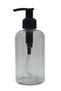 Glass Look Plastic Transparent Bottle Soap Dispenser with Pump 250ml
