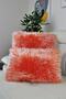Plush Throw Pillow Cover Rectangular Orange - 2