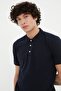 Lacivert Slim/Dar Kesim Polo Yaka Kısa Kollu %100 Pamuk Polo Yaka T-shirt TMNSS20PO0009 - 6