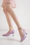 Stiletto Lilac Skin Leather New Season Daily Stylish Handmade Domestic Production - 3