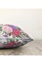 Double Sided Flower Motif Modern Digital Printed Decorative Raschel Knitted Pillow Throw Pillow Cover - 3