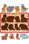Wooden English Shapes-fruits-professions-forest Animals Set of 4 Educational-tutorial Puzzle - 7