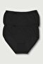 Women's Black Bato Panties Thick Waist Elastic 10 Pack