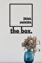 زخرفة ديكور الحائط "Think Outside The Box"، لوحة ديكور خشبية - 7