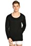 Men's Black Thermal Flannel Winter Underwear