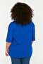 Blue Printed 100% Cotton Knitted T-Shirt Tbbss22Ts2095 - 5