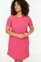 Fuchsia A-line Cut-Out Detailed Knitted Dress TBBSS22EL2986 - 2