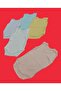 Strappy Basic Crew Neck Undershirt with Snap Fastener Badi 5 Pack 0-48 Months - 5