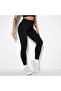 Ribbed Leggings High Waist Seamless Durable Black Knitted Leggings - 4