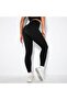 Ribbed Leggings High Waist Seamless Durable Black Knitted Leggings - 5