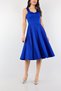 Blue Scuba Fabric Flared Skirt Strap Evening Dress and Graduation Dress 95106 Emr-581800 675 - 4
