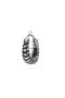 Vintage Tribal Antique Striped Design Hoop Earrings 316L Steel Earrings (Single) - 2