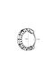 Classic Square Striped Modern Design Hoop Earring 316L Steel Men's Earring (Single) - 3