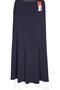 Women's Bensu Sandy Combed Cotton Cross Model Unlined Navy Blue Skirt