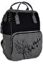 Baby Care Bag Luxury Mother Baby Care Backpack Bird -blackgrey - 2