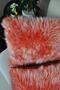 Plush Throw Pillow Cover Rectangular Orange - 4
