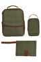 Khaki Color Baby Care Bag Set - Basil